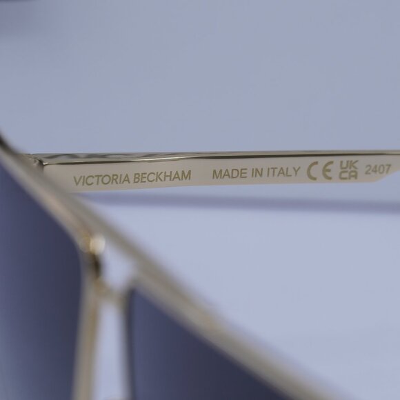 Victoria Beckham VB239S 222 Aviator Sunglasses – Gold/Grey - Picture 9 of 11